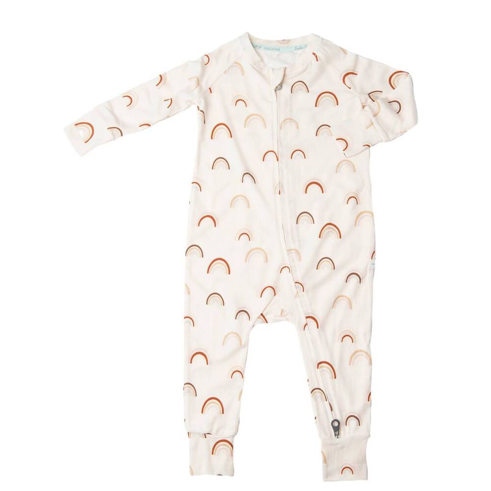 NEW LOULOU LOLLIPOP kids' canyon rainbow sleeper in beige
